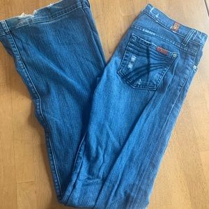 7 for all mankind flare jeans size 26